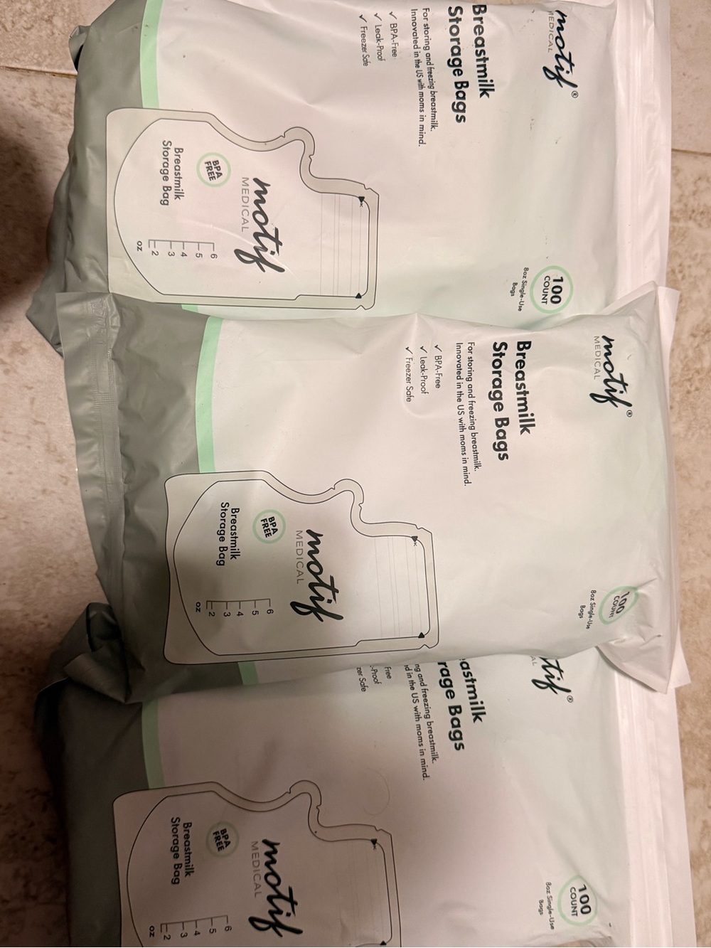 Motif breast milk storage bags! **BRAND NEW - UN OPENED*